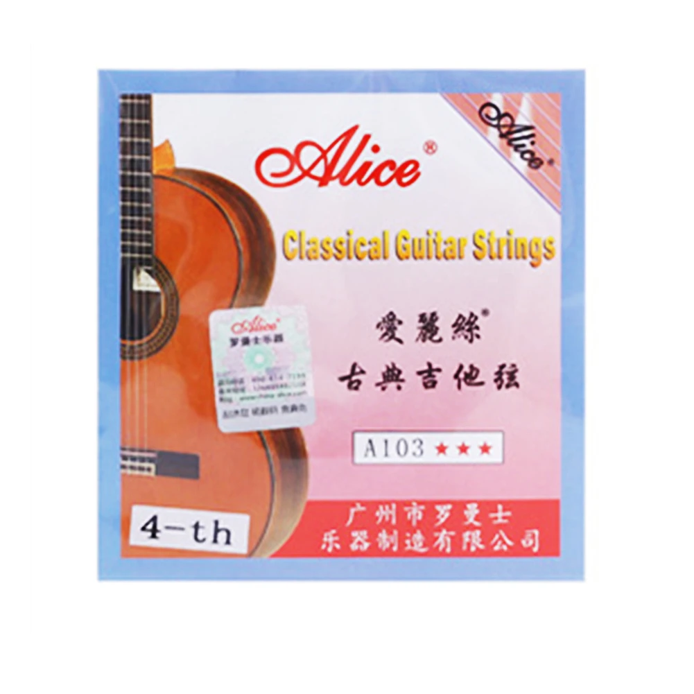 Alice A103 Classical Guitar Strings Clear Nylon Silver Plated Single String 1-6 E B G D A E Acoustic Folk Guitar Accessories
Alice A103 Classical Guitar Strings Clear Nylon Silver Plated Single String 1-6 E B G D A E Acoustic Folk Guitar Accessories