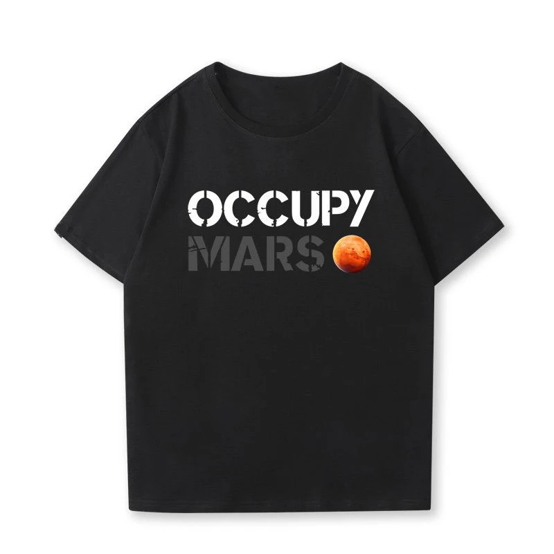 Occupy Mars 100% Cotton Tshirt Oversized Men Women Designer Clothes Fashion Brand Luxury Basic Tops New Summer Personality Tees
Occupy Mars 100% Cotton Tshirt Oversized Men Women Designer Clothes Fashion Brand Luxury Basic Tops New Summer Personality Tees