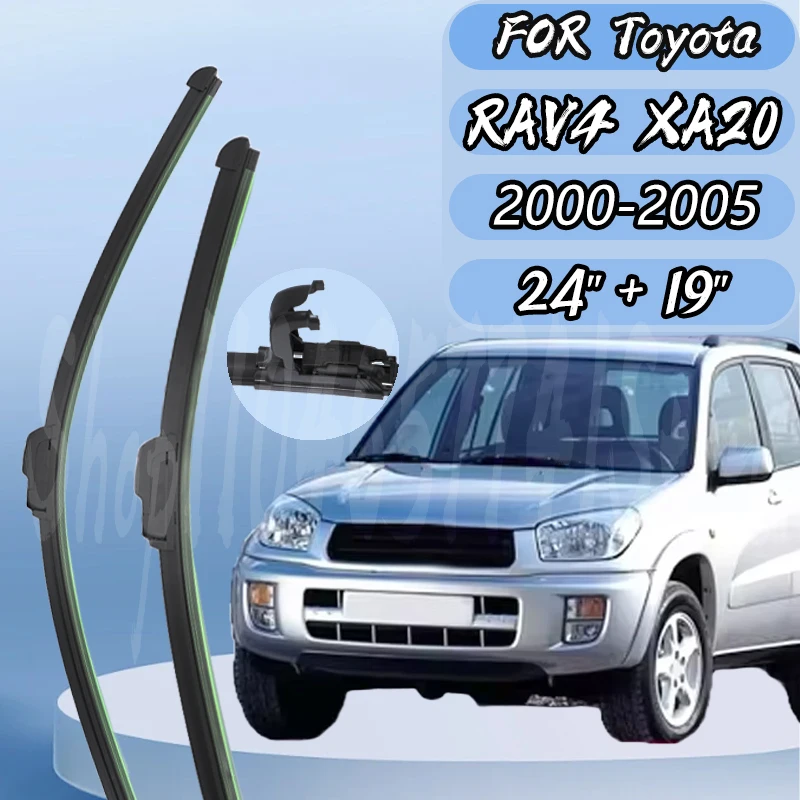 Комплект щеток стеклоочистителя переднего стекла для Toyota RAV4 XA20 2000-2005 24 "+ 19" бесшумное обновление пятого поколения 
Комплект щеток стеклоочистителя переднего стекла для Toyota RAV4 XA20 2000-2005 24 "+ 19" бесшумное обновление пятого поколения