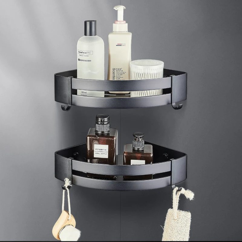 Bathroom Shelves Space Aluminum Wall-Mounted Storage Rack Shower Tripod Waterproof Angle Accessories
Bathroom Shelves Space Aluminum Wall-Mounted Storage Rack Shower Tripod Waterproof Angle Accessories