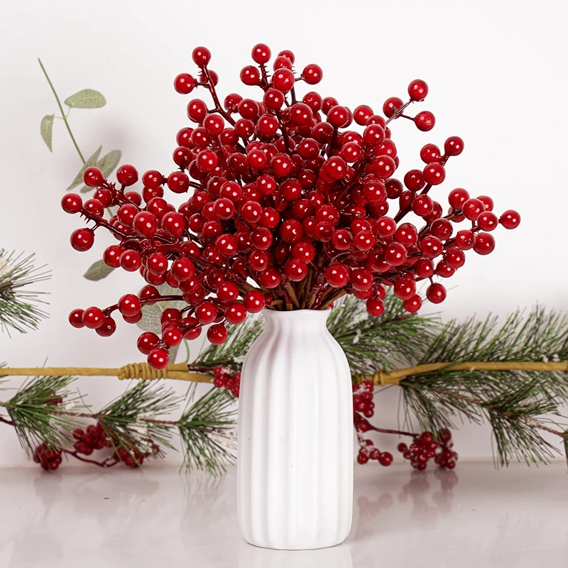 20PCS Artificial Berries Christmas Decoration Red Berry Branches Flowers Bouquet New Year Xmas Tree Ornaments Red Fruit Wreath
20PCS Artificial Berries Christmas Decoration Red Berry Branches Flowers Bouquet New Year Xmas Tree Ornaments Red Fruit Wreath