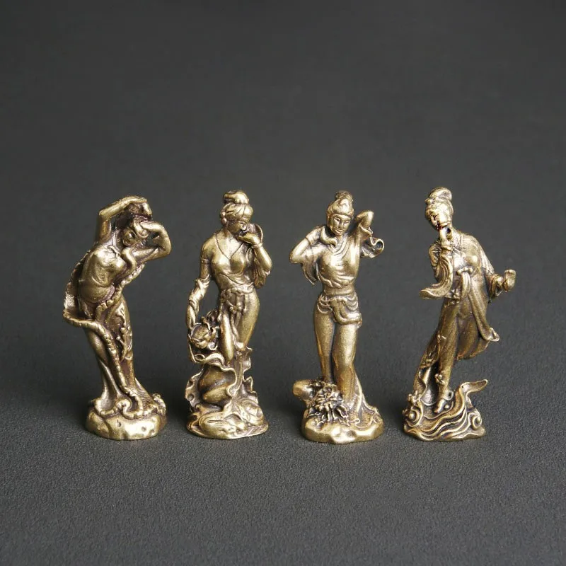 Antique Brass Four Beauties Bronze Statues Desktop Ornaments Characters Bronze Crafts
Antique Brass Four Beauties Bronze Statues Desktop Ornaments Characters Bronze Crafts
