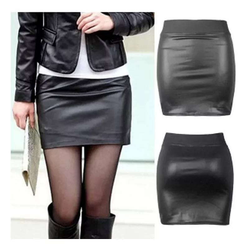 Women PU Leather Short Skirt Solid Color High Waist Slim Hip Pencil Skirts Vintage Bodycon Skirt Sexy Clubwear
Women PU Leather Short Skirt Solid Color High Waist Slim Hip Pencil Skirts Vintage Bodycon Skirt Sexy Clubwear
