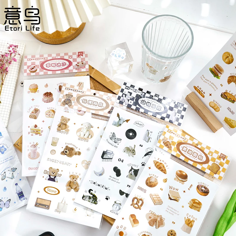 

12packs/LOT life convenience store series cute lovely creative decoration DIY self adhesive stickers