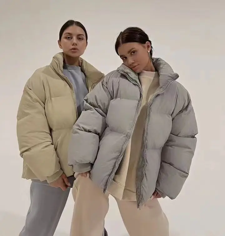 

New Fashion Zipper Loose Versatile Soft Comfortable Thickened Warm Cotton Puffer Jacket Coat Women Winter Jacket Parker Down