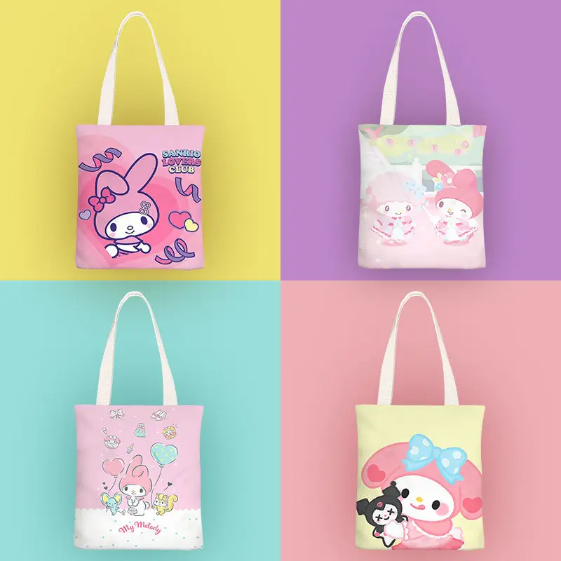 Kawai Sanrio Melody Kulomi Cinnamon Roll Animation Small Fresh Canvas Bag Female Single Shoulder Simple Student Class Bag
Kawai Sanrio Melody Kulomi Cinnamon Roll Animation Small Fresh Canvas Bag Female Single Shoulder Simple Student Class Bag