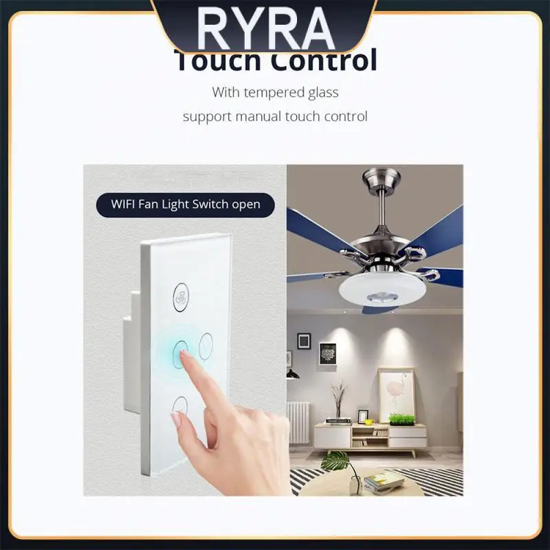 Lamp Controller Touch Glass Panel Wireless Remote Control Timing Wall Light Us Fan Switch App Control No Neutral Wire Required
Lamp Controller Touch Glass Panel Wireless Remote Control Timing Wall Light Us Fan Switch App Control No Neutral Wire Required
