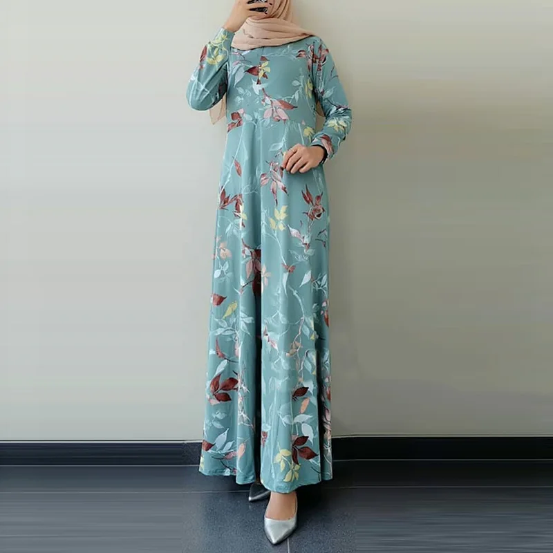 Wepbel Women Muslim Dress Floral Printing Abaya Islamic Clothing Ramadan Loose Long Sleeve Kaftan Abaya Loose Party Dress
Wepbel Women Muslim Dress Floral Printing Abaya Islamic Clothing Ramadan Loose Long Sleeve Kaftan Abaya Loose Party Dress