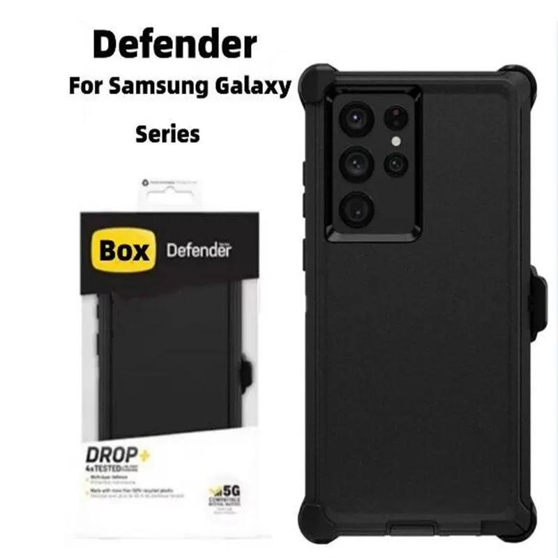 

GIAUSA Mechanical type For Otter Case Defender Series Box for Samsung Galaxy Series S21 S22 S23 Ultra Plus Case with Package