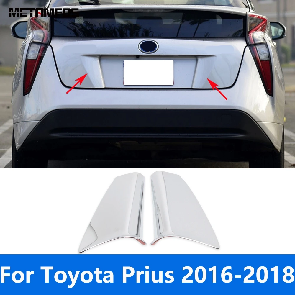 For Toyota Prius 2016 2017 2018 Chrome Rear Trunk License Number Plate Side Spoiler Wing Cover Trim Accessories Car Styling
For Toyota Prius 2016 2017 2018 Chrome Rear Trunk License Number Plate Side Spoiler Wing Cover Trim Accessories Car Styling