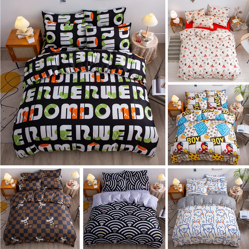 Spring Autumn Winter Bed Duvet Cover Set Bed Sheet Set For Girls and Boys Bedding Set Luxury King Size Queen size Twin Bed set
Spring Autumn Winter Bed Duvet Cover Set Bed Sheet Set For Girls and Boys Bedding Set Luxury King Size Queen size Twin Bed set