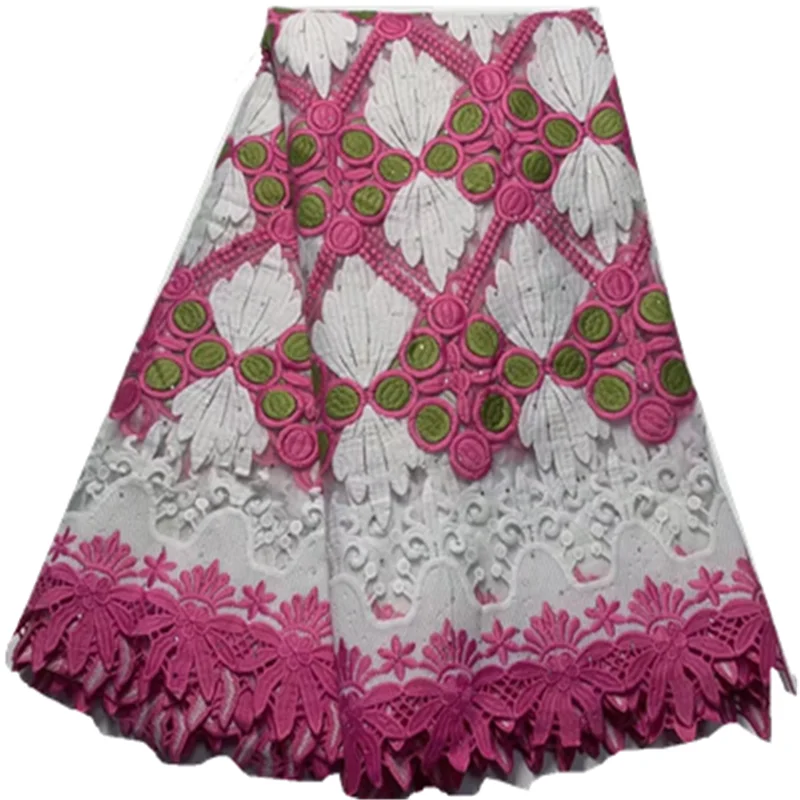 2022 High Quality African Lace Fabric Nigerian Lace Fabrics Cotton Lace Guipure Cord Lace Fabric For Party Sewing FTS226
2022 High Quality African Lace Fabric Nigerian Lace Fabrics Cotton Lace Guipure Cord Lace Fabric For Party Sewing FTS226