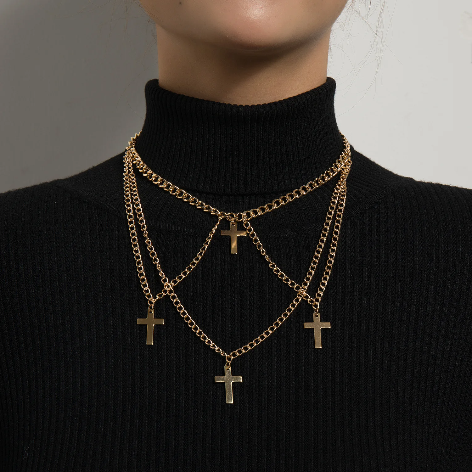 Ingemark Goth Vintage Multilayer Tassel Cross Pendant Necklace for Women Jesus Choker Chain Christian Neck Jewelry Accessories
Ingemark Goth Vintage Multilayer Tassel Cross Pendant Necklace for Women Jesus Choker Chain Christian Neck Jewelry Accessories