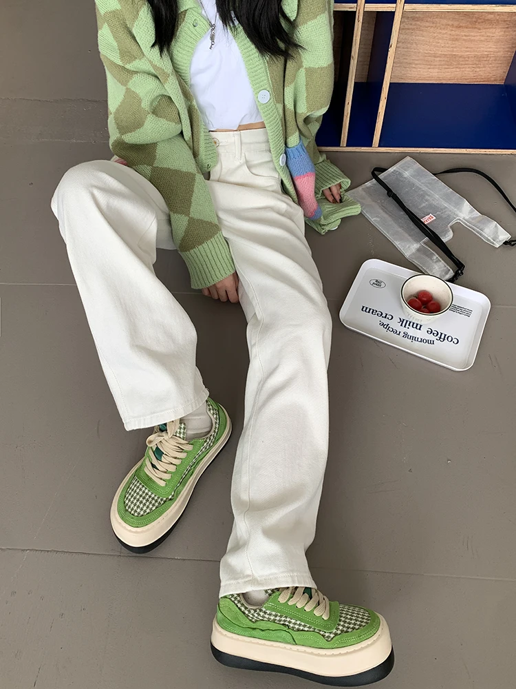 ZCSMLL White Jeans Women's 2022 New Spring Korean Loose Versatile Casual High Waist Solid Color Wide Leg Straight Pants
ZCSMLL White Jeans Women's 2022 New Spring Korean Loose Versatile Casual High Waist Solid Color Wide Leg Straight Pants