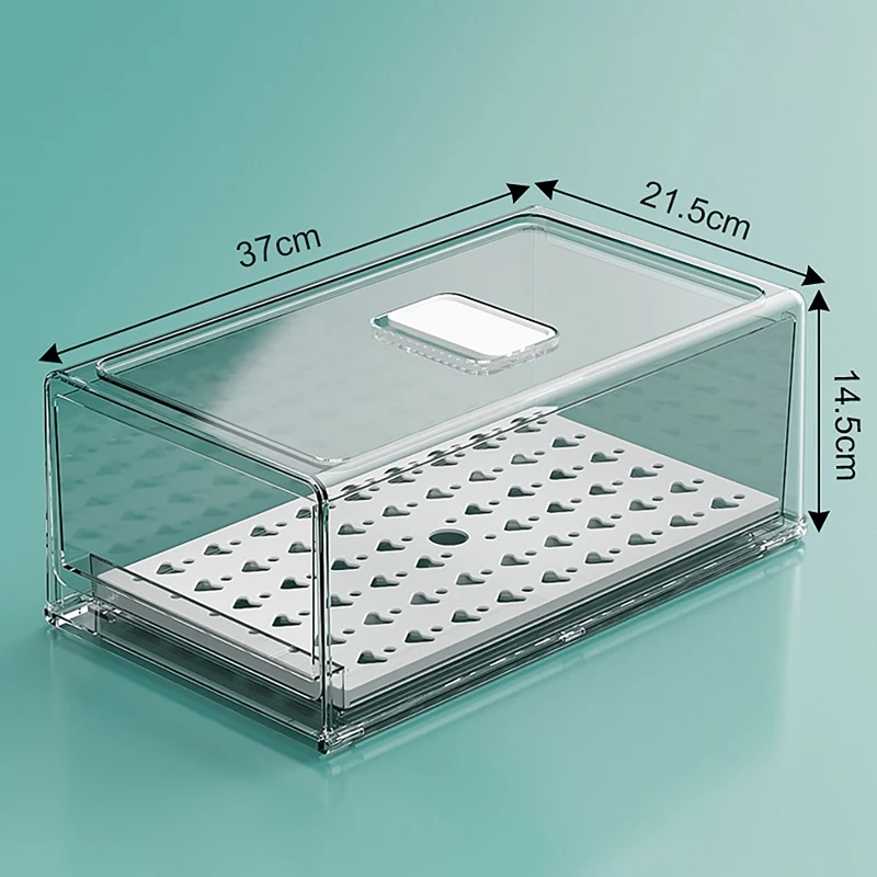Drawer Refrigerator Storage Box Fruit Transparent Organizer Bins Vegetable Meat Freezer Fridge Stackable Kitchen Items 
Drawer Refrigerator Storage Box Fruit Transparent Organizer Bins Vegetable Meat Freezer Fridge Stackable Kitchen Items