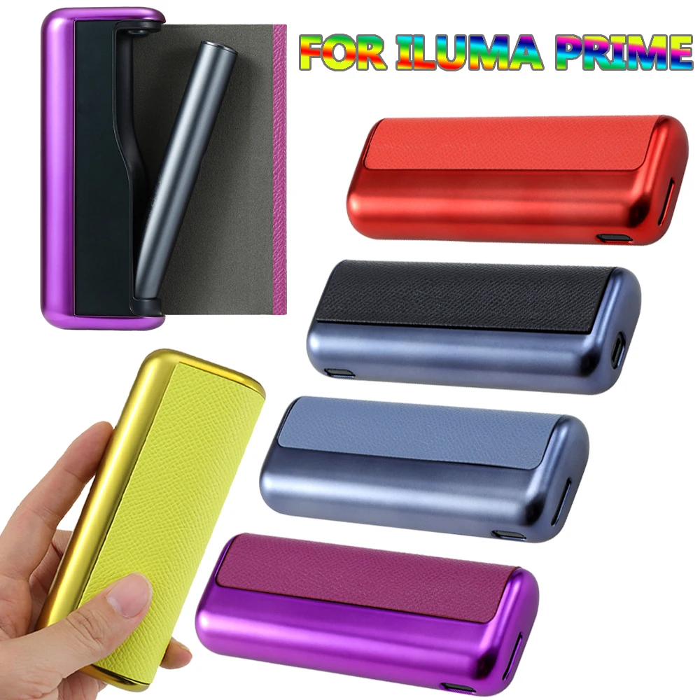 

Cover for Iqos Iluma Prime Case PU Leather Electroplating + PU Leather Accessories Compatible with Iqos Iluma Prime Covers Cases