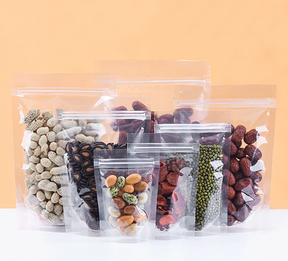 100Pcs 16/20 Wire Clear PE Stand Up Ziplock Packaging Bag Food Tea Candy Gift Small Storage Pouches Sample Bags
100Pcs 16/20 Wire Clear PE Stand Up Ziplock Packaging Bag Food Tea Candy Gift Small Storage Pouches Sample Bags