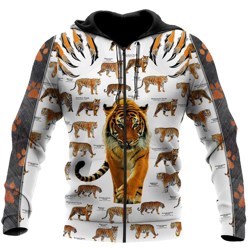 Fashion spring and autumn tiger hoodie white tiger leather 3D all-printed men's sweatshirt unisex pullover casual jacket zipper 
Fashion spring and autumn tiger hoodie white tiger leather 3D all-printed men's sweatshirt unisex pullover casual jacket zipper