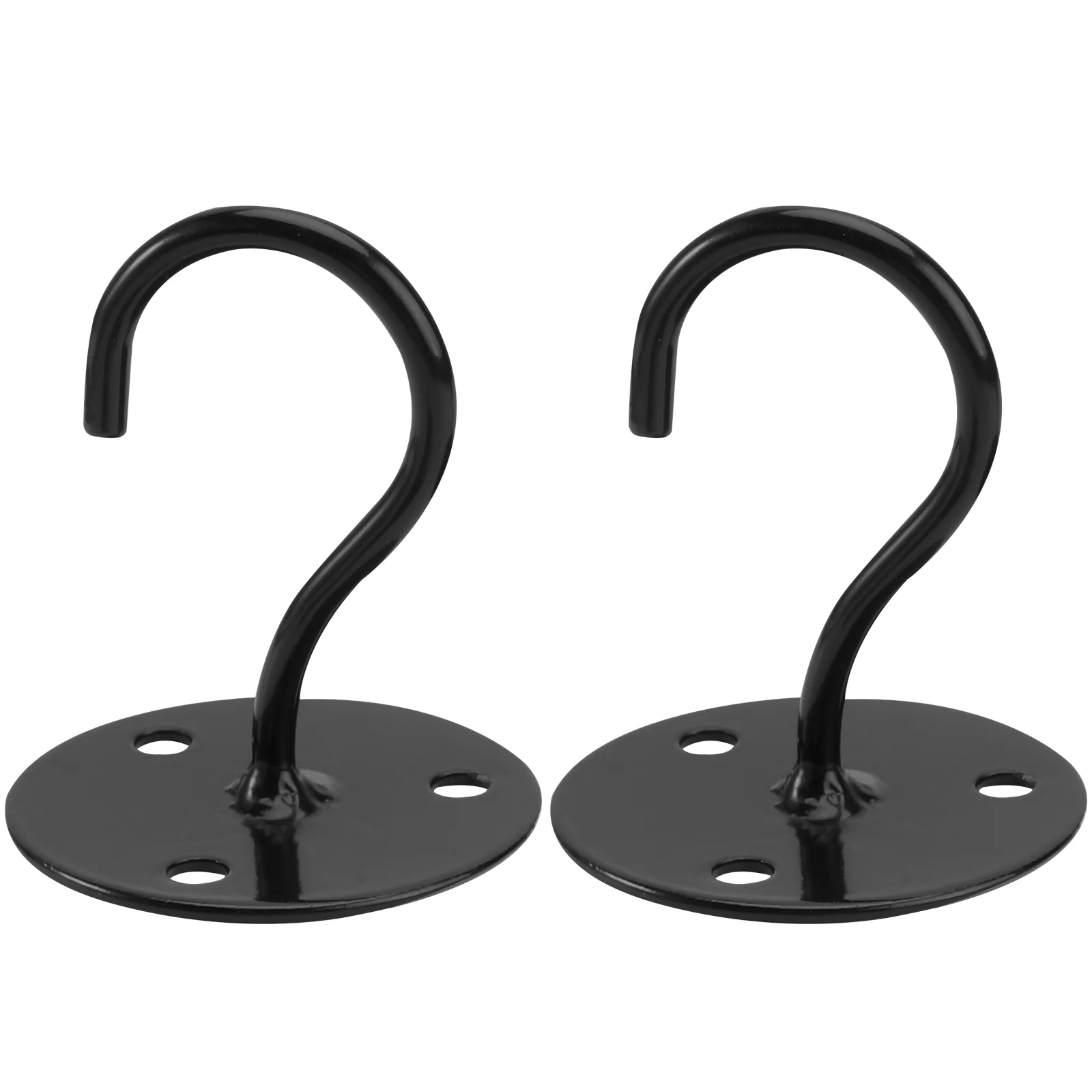 

2 PCS Wall Mount Clothing Rack Cabinet Floor Hooks Lantern Mosquito Ceiling Flowerpot Small Elephant Trunk Shaped Iron Overhead