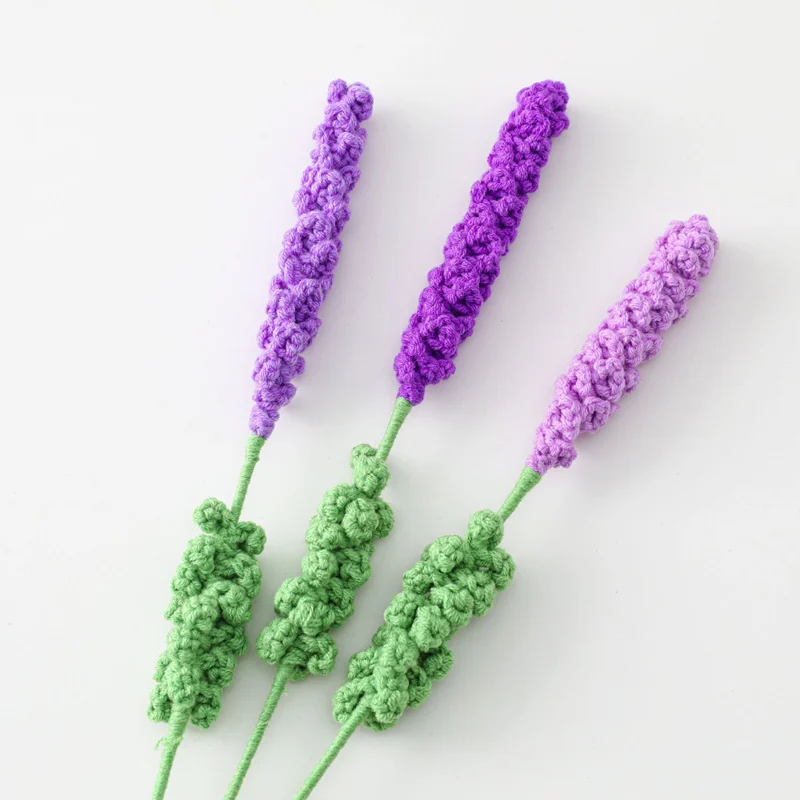 Crochet Lavender Bouquet Wool Hand Knitting Simulation Immortal Flower Arrangement Art Home Decoration New Gifts
Crochet Lavender Bouquet Wool Hand Knitting Simulation Immortal Flower Arrangement Art Home Decoration New Gifts