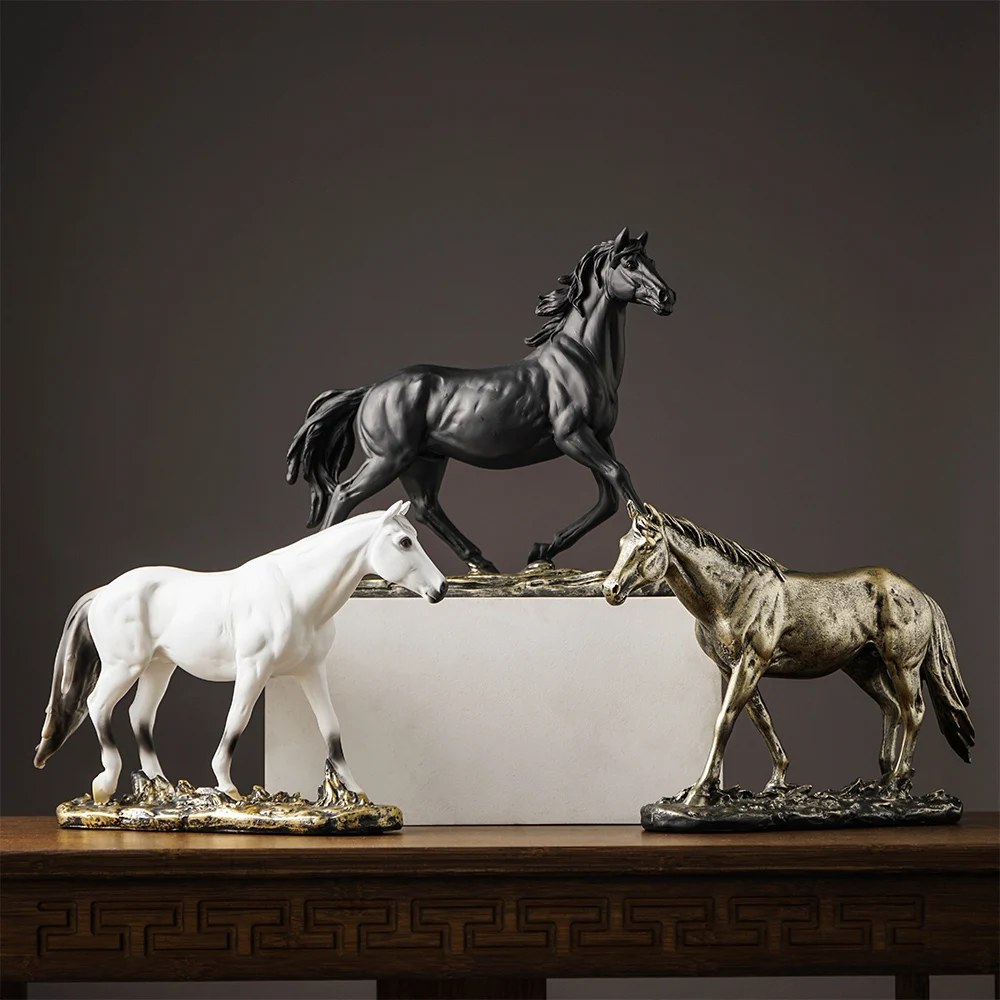 European Horse Sculpture Model Home Office Horse Statue Crafts Ornaments Animal Modern bookshelf Art Decoration Opened Gifts
European Horse Sculpture Model Home Office Horse Statue Crafts Ornaments Animal Modern bookshelf Art Decoration Opened Gifts