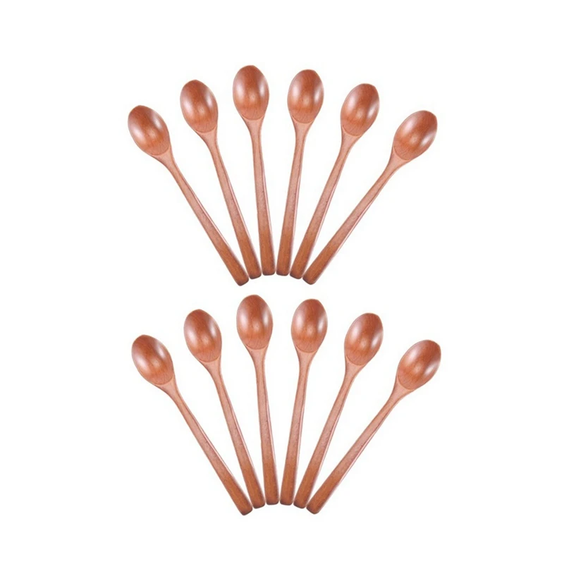 Wooden Spoons, 12 Pieces Wood Soup Spoons for Eating Mixing Stirring, Long Handle Spoon Kitchen Utensil
Wooden Spoons, 12 Pieces Wood Soup Spoons for Eating Mixing Stirring, Long Handle Spoon Kitchen Utensil