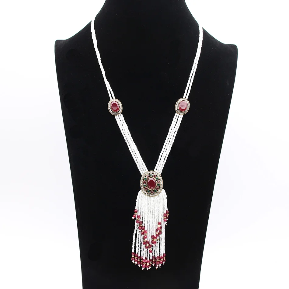 Neovisson Ethnic Bead Necklace Resin Jewelry Turkish Beaded Tassels Necklace Retro Gold Round Pendant Evening Dress Jewelry
Neovisson Ethnic Bead Necklace Resin Jewelry Turkish Beaded Tassels Necklace Retro Gold Round Pendant Evening Dress Jewelry