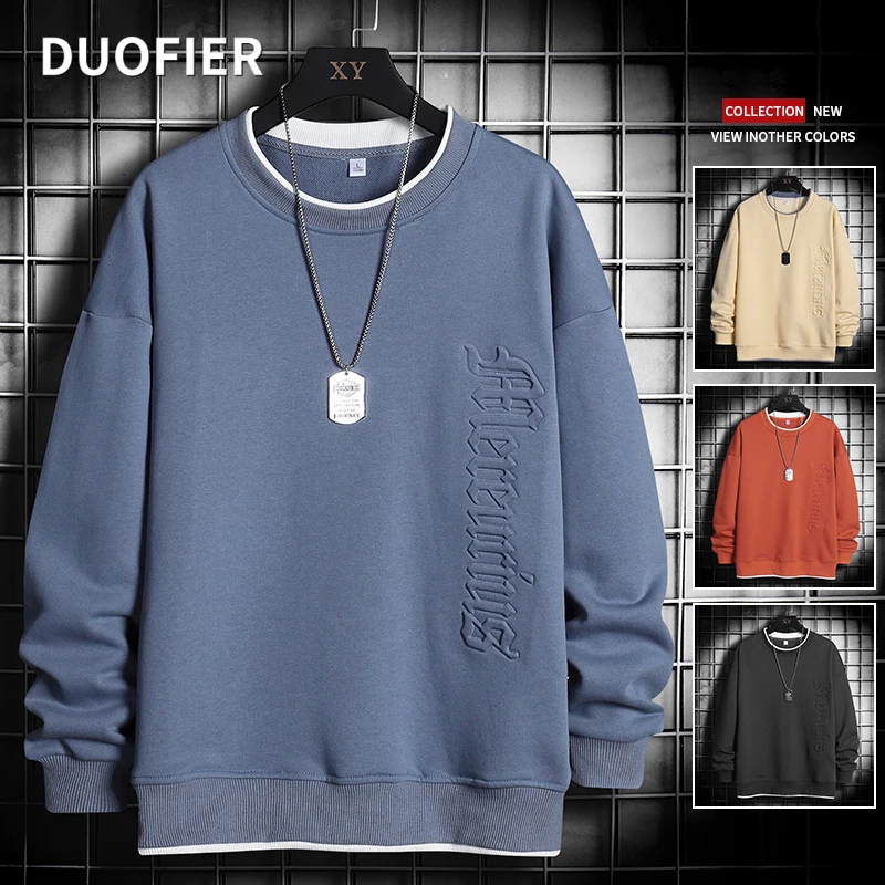 Men Fashion Sweatshirts Letter Printing 2022 Autumn Fake Two Pieces Male Solid Pullover Hoodies Loose Tops Casual Sweatshirt 4XL
Men Fashion Sweatshirts Letter Printing 2022 Autumn Fake Two Pieces Male Solid Pullover Hoodies Loose Tops Casual Sweatshirt 4XL
