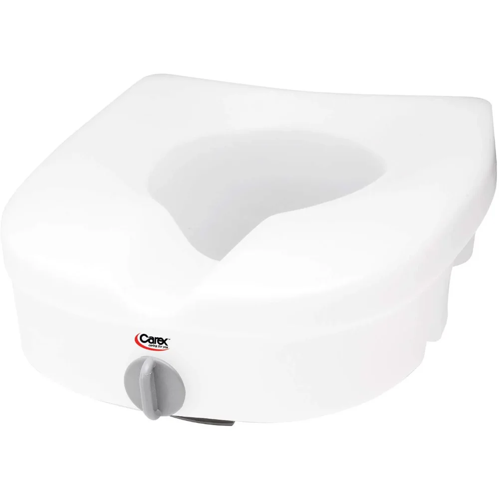 Carex E-Z Lock Raised Toilet Seat, Adds 5 Inches to Toilet Height, Elderly and Handicap Toilet Seat Riser
Carex E-Z Lock Raised Toilet Seat, Adds 5 Inches to Toilet Height, Elderly and Handicap Toilet Seat Riser