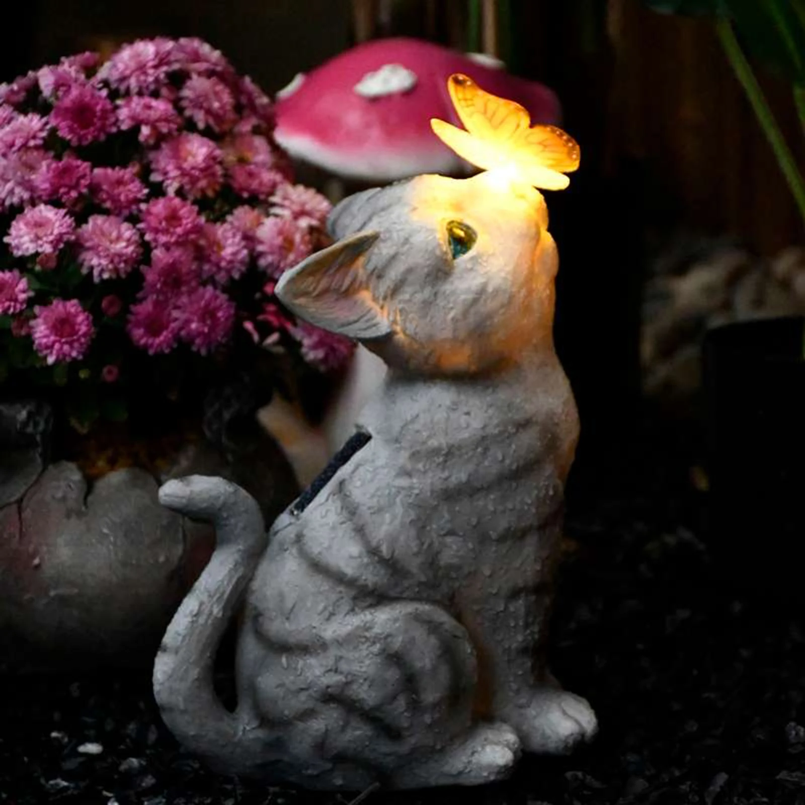Solar Outdoor Night Lamp Animal Sculpture Garden Butterfly Cat Light Resin Animal Sculpture Ornaments Gifts Decoration
Solar Outdoor Night Lamp Animal Sculpture Garden Butterfly Cat Light Resin Animal Sculpture Ornaments Gifts Decoration