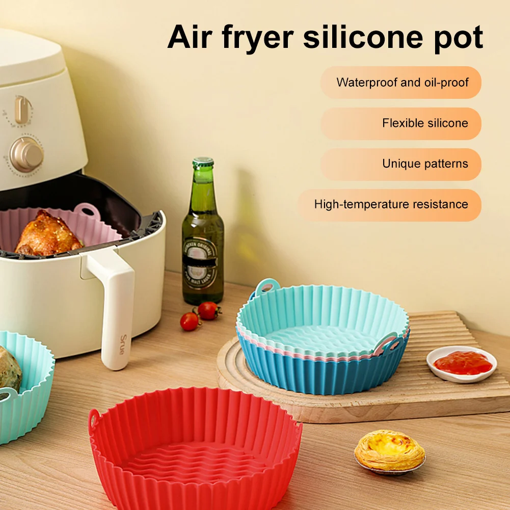 Reusable Silicone Pot For Airfryer Air Fryer Accessorie Baking Basket Pizza Plate Grill Pot Kitchen Cake Cooking Baking Tool
Reusable Silicone Pot For Airfryer Air Fryer Accessorie Baking Basket Pizza Plate Grill Pot Kitchen Cake Cooking Baking Tool