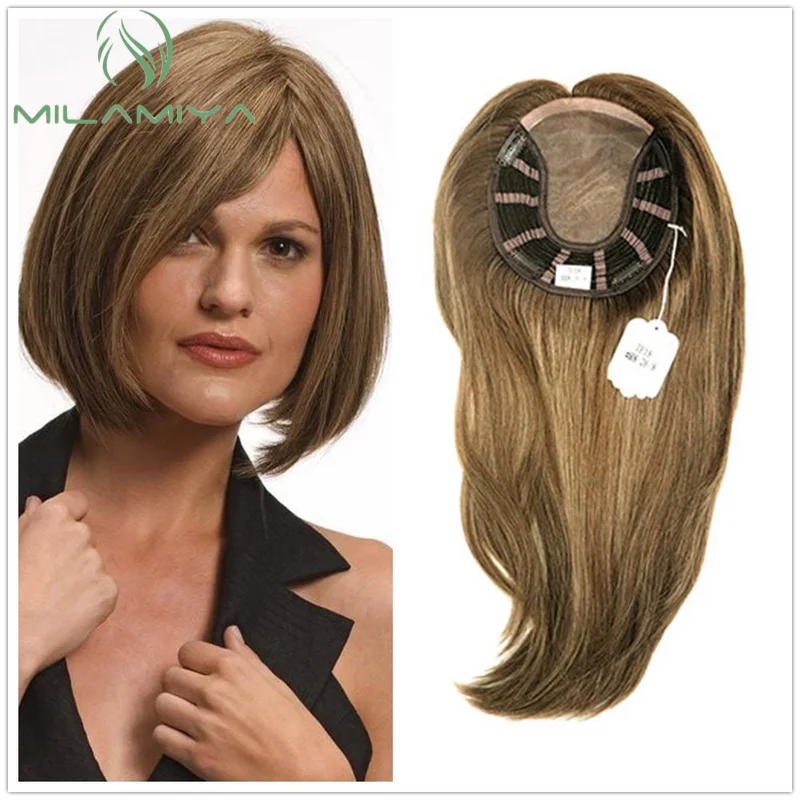 TP18 Remy Human Hair Topper for Women 14 inches Natural Straight Toupee Women 3 Hair Clips on Hair Pieces Long Human Hir Wig
TP18 Remy Human Hair Topper for Women 14 inches Natural Straight Toupee Women 3 Hair Clips on Hair Pieces Long Human Hir Wig