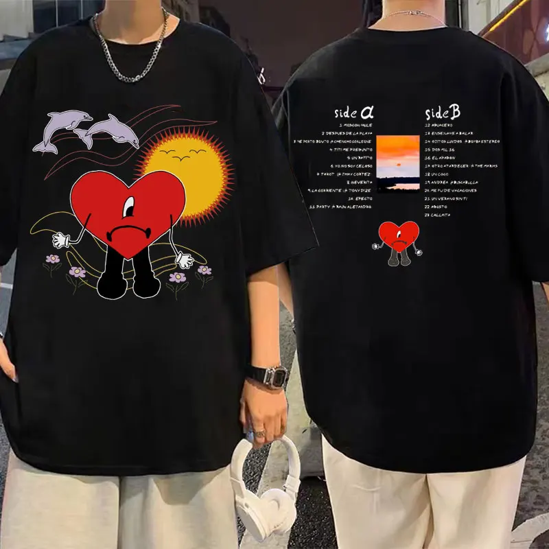 Футболка с принтом «плохой кролик», футболка с коротким рукавом для женщин и мужчин
Футболка с принтом «плохой кролик», футболка с коротким рукавом для женщин и мужчин