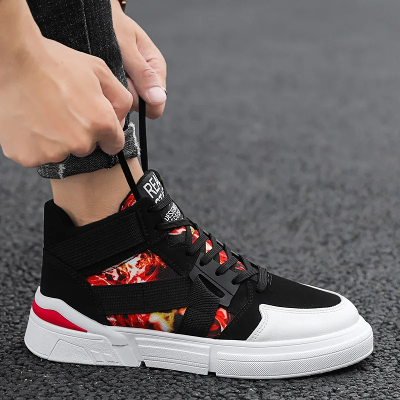 2023 Spring Fashion Camouflage High Top Lace Up Board Shoes Men Tennis Sneakers Outdoor Running Fitness Shoes Shoes for Men
2023 Spring Fashion Camouflage High Top Lace Up Board Shoes Men Tennis Sneakers Outdoor Running Fitness Shoes Shoes for Men
