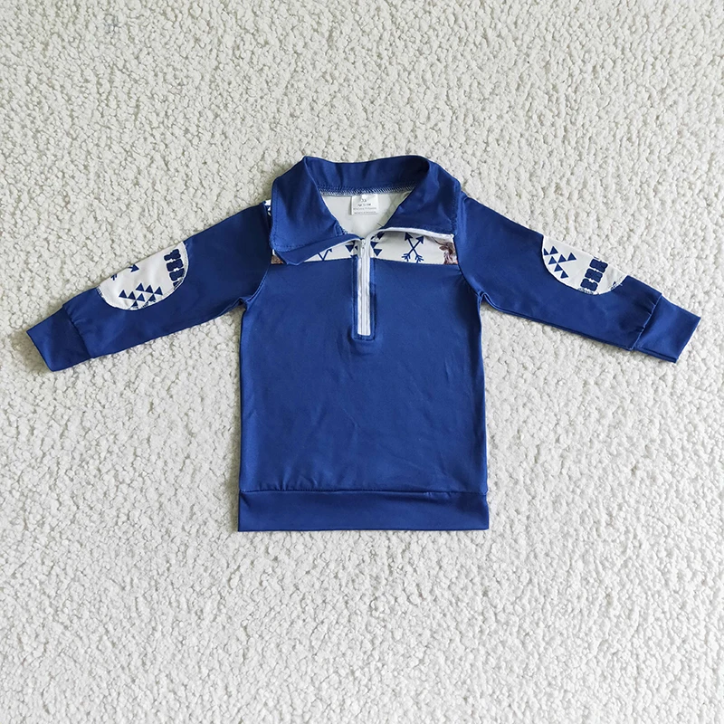 Wholesale Toddler Western Cow Wear New Clothes Blue Shirt Baby Boy Tee Lapel Top Children Boutique Fashion Zipper Rodeo Clothing
Wholesale Toddler Western Cow Wear New Clothes Blue Shirt Baby Boy Tee Lapel Top Children Boutique Fashion Zipper Rodeo Clothing