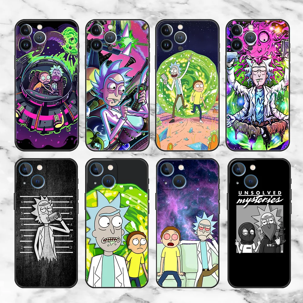 Ricks Cute Cartoon Mortys Case For Apple iPhone 13 Pro 11 12 7 XR X XS X Max 8 6 6S Plus 5 5S SE 2022 Black Silicone Phone Coque
Ricks Cute Cartoon Mortys Case For Apple iPhone 13 Pro 11 12 7 XR X XS X Max 8 6 6S Plus 5 5S SE 2022 Black Silicone Phone Coque