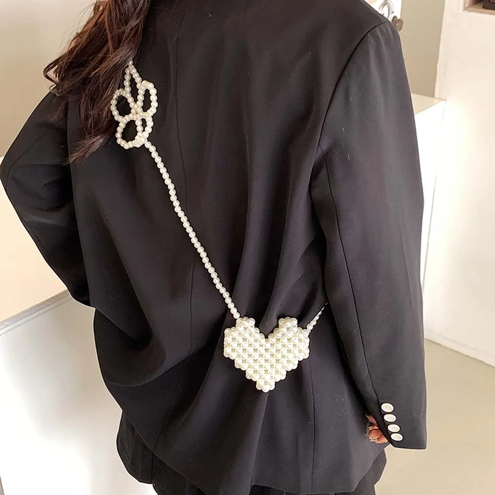 New Women Fashion Flower Heart Pearl Shoulder Matching Bag Ladies Mini Crossbody Messenger Bag Banquet Party Accessory Purse Bag
New Women Fashion Flower Heart Pearl Shoulder Matching Bag Ladies Mini Crossbody Messenger Bag Banquet Party Accessory Purse Bag