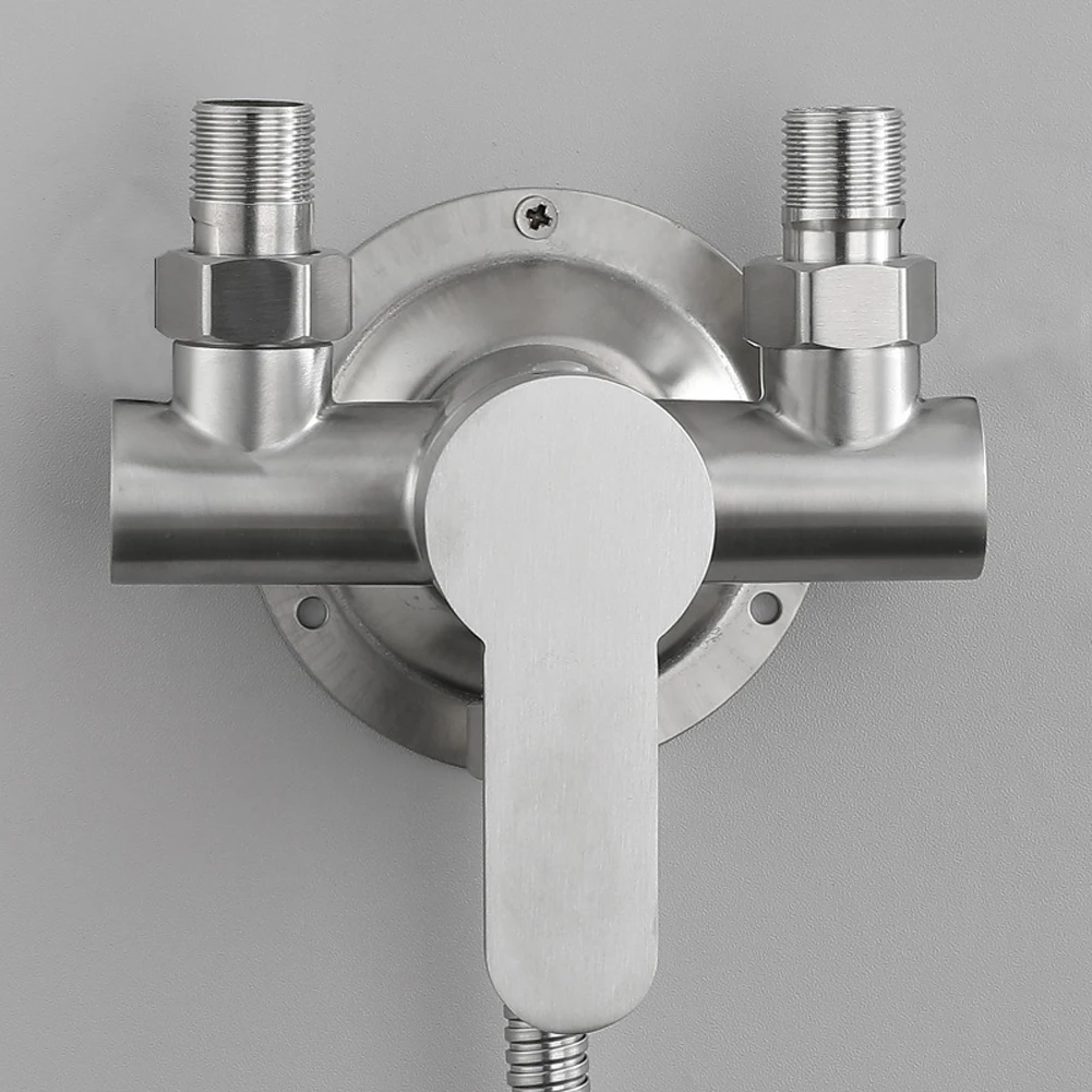 Stainless Steel Shower Faucet Hot And Cold Water Mixer Wall Mounted Metal Handle Bathroom Shower Set G1/2inch Switch Valve
Stainless Steel Shower Faucet Hot And Cold Water Mixer Wall Mounted Metal Handle Bathroom Shower Set G1/2inch Switch Valve