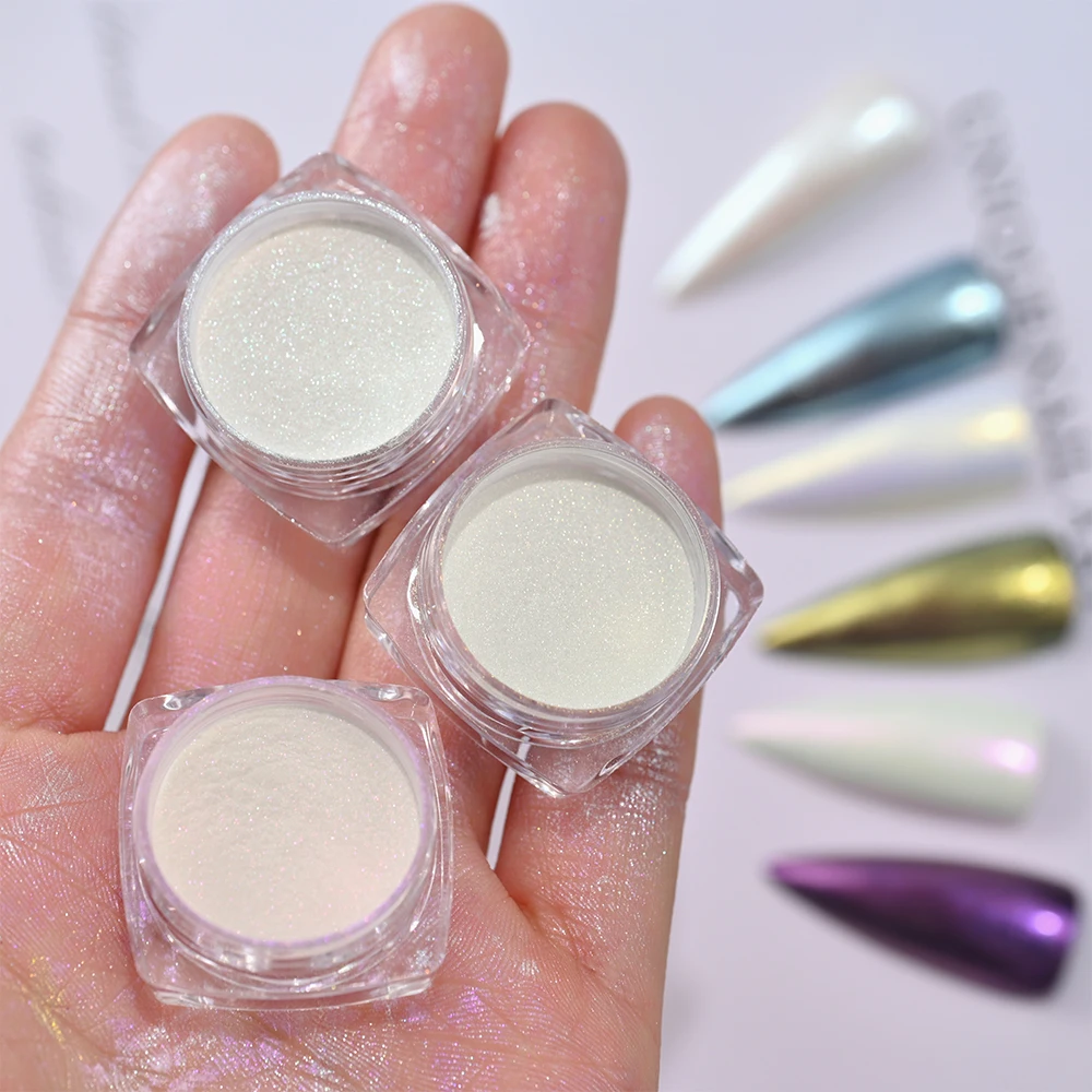 Pearl White Moonlight Nails Powder Aurora Rubbing on Nail Glitter Dust Shell Mirror Chrome Pigment UV Gel Polish Decoration
Pearl White Moonlight Nails Powder Aurora Rubbing on Nail Glitter Dust Shell Mirror Chrome Pigment UV Gel Polish Decoration