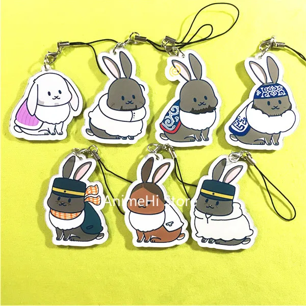 Брелок для ключей с аниме-фигуркой Sugimoto Saichi Kochobe Asuko Rabbit из акриловой искусственной кожи для подарка
Брелок для ключей с аниме-фигуркой Sugimoto Saichi Kochobe Asuko Rabbit из акриловой искусственной кожи для подарка
