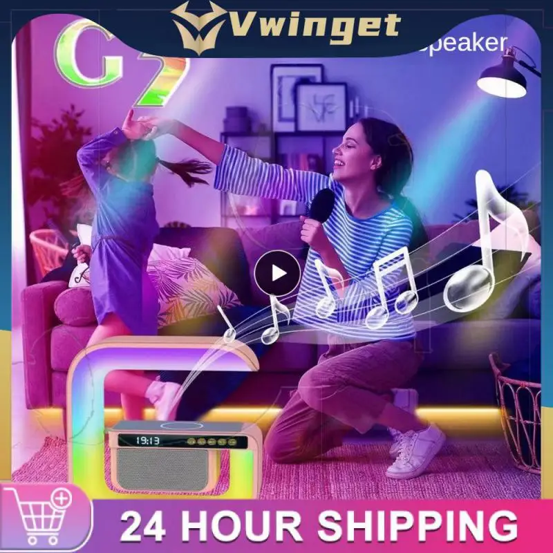 Durable Stylish And Colorful Clock Display Multifunctional Speaker 15w Wireless Charging High Quality Sound Desk Lamp Portable
Durable Stylish And Colorful Clock Display Multifunctional Speaker 15w Wireless Charging High Quality Sound Desk Lamp Portable