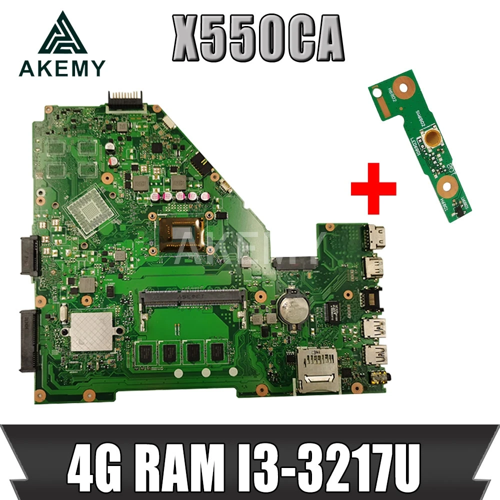 Akemy X550CA Laptop motherboard For Asus X550CA X550CC X550CL R510C Y581C X550C X550 Test original mainboard 4G RAM I3-3217U
Akemy X550CA Laptop motherboard For Asus X550CA X550CC X550CL R510C Y581C X550C X550 Test original mainboard 4G RAM I3-3217U