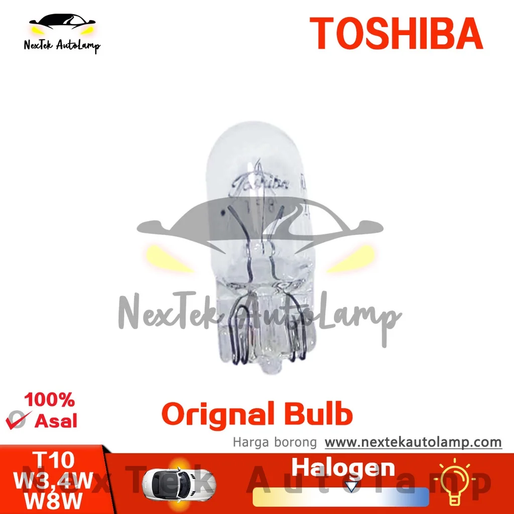 TOSHIBA T10 12V W8W Car and Motorcycle Instrument Display Wide Door Light Small Plug Bubble(1 bulb)
TOSHIBA T10 12V W8W Car and Motorcycle Instrument Display Wide Door Light Small Plug Bubble(1 bulb)