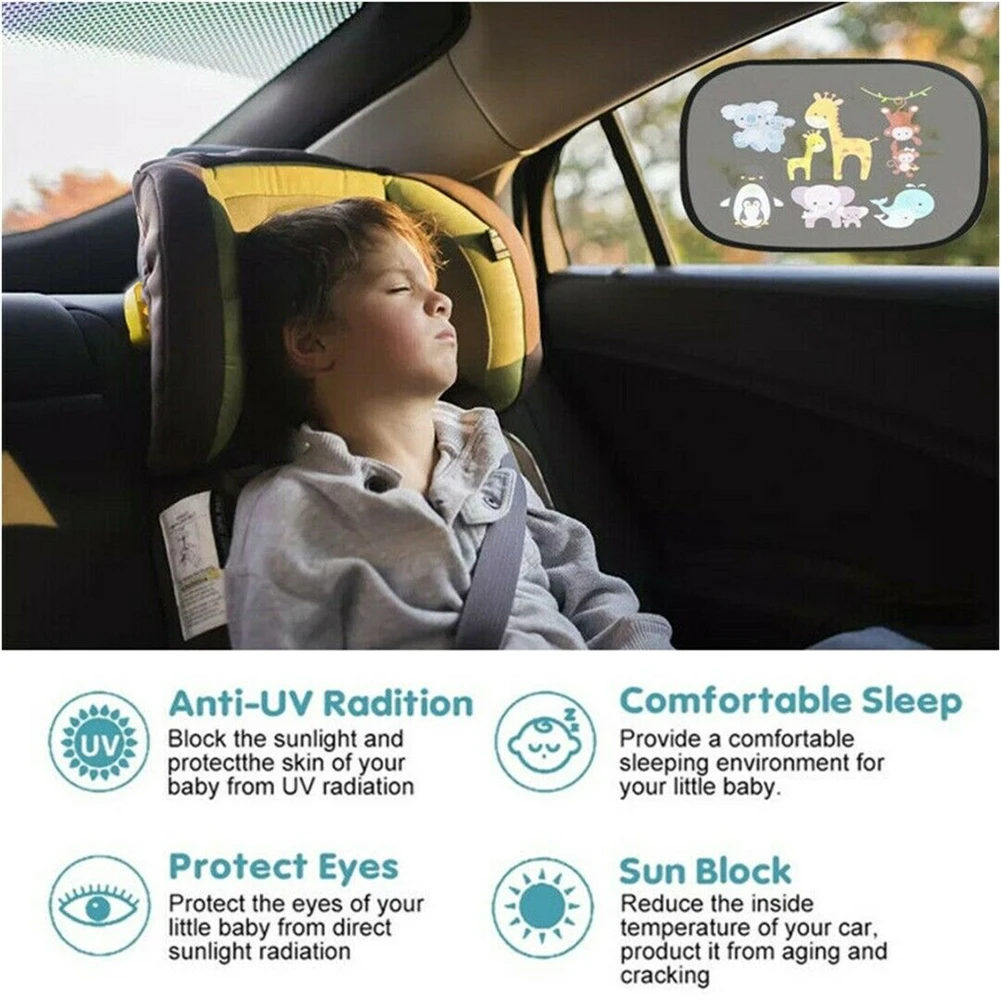 2Pcs Car SunShade Side Window Cartoon Window For Children Adults Adsorption SunShade Cover Rear Side Auto Window Sunvisor Mesh
2Pcs Car SunShade Side Window Cartoon Window For Children Adults Adsorption SunShade Cover Rear Side Auto Window Sunvisor Mesh