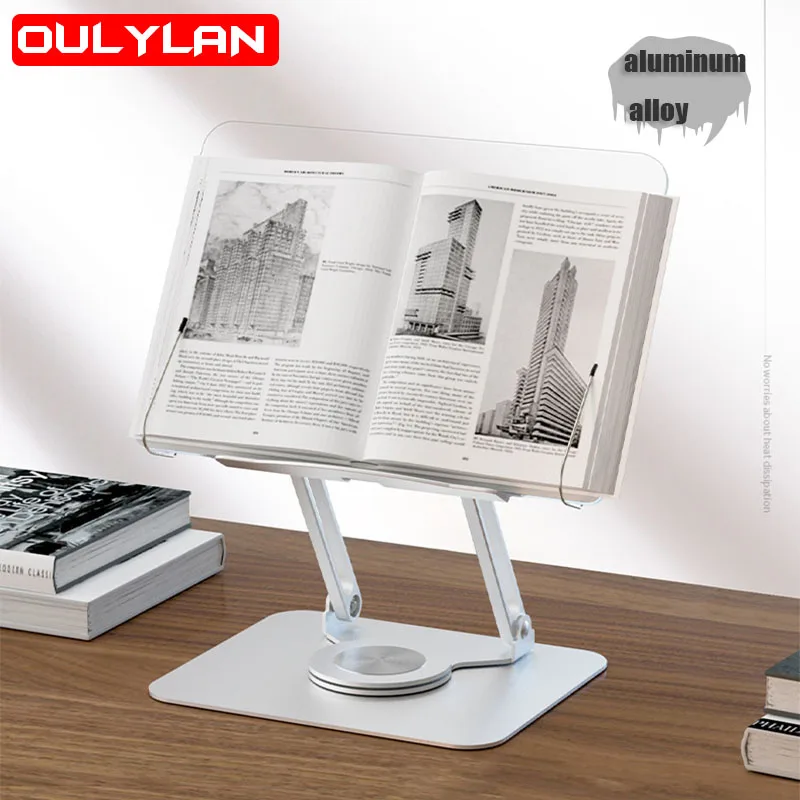 Tablet Laptop 360° Rotate Reading Rack Aluminum Alloy Acrylic Panel Bracket Heightening Holder Folding Lifting Reading Bookshelf
Tablet Laptop 360° Rotate Reading Rack Aluminum Alloy Acrylic Panel Bracket Heightening Holder Folding Lifting Reading Bookshelf