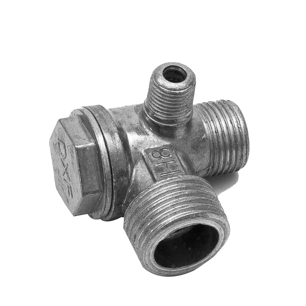 1pc 3-Port Aluminum Alloy Male Thread Check Valve Connector Tool For Air Compressor Air Pressure Tank Compressor Piston Pump
1pc 3-Port Aluminum Alloy Male Thread Check Valve Connector Tool For Air Compressor Air Pressure Tank Compressor Piston Pump
