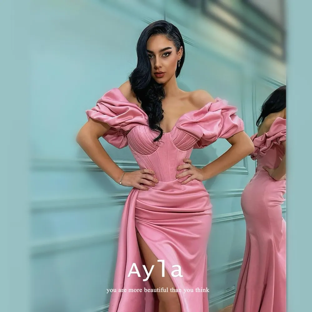 Haute Couture Sexy High Slit Prom Dresses Elegant Satin Prom Gowns Advanced Color A-Line Formal Party Dresses Robes De Soirée
Haute Couture Sexy High Slit Prom Dresses Elegant Satin Prom Gowns Advanced Color A-Line Formal Party Dresses Robes De Soirée