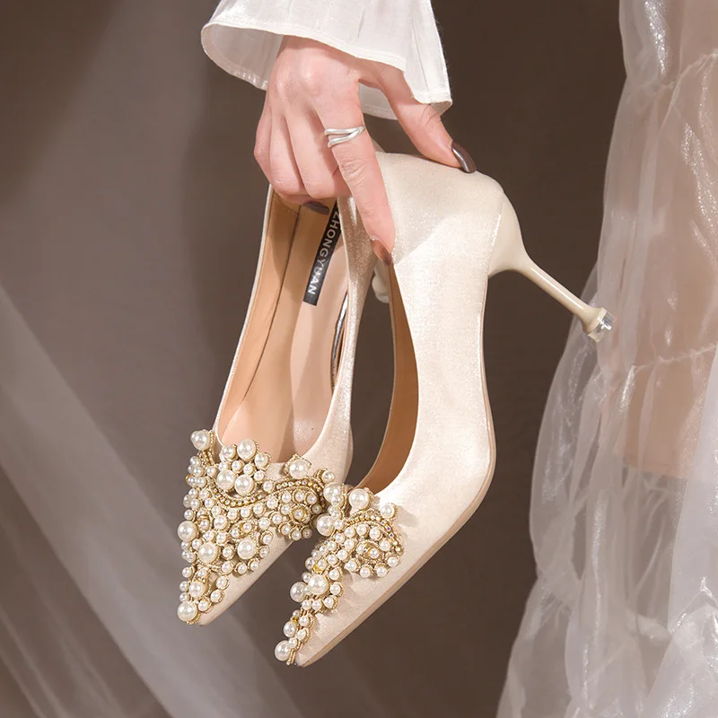 Women Wedding Shoes Fashion Womans Party High Heels Bridal Dress Bridesmaid Shoes 6cm 8cm Thin Heel Banquet Womens Fashion Shoes
Women Wedding Shoes Fashion Womans Party High Heels Bridal Dress Bridesmaid Shoes 6cm 8cm Thin Heel Banquet Womens Fashion Shoes