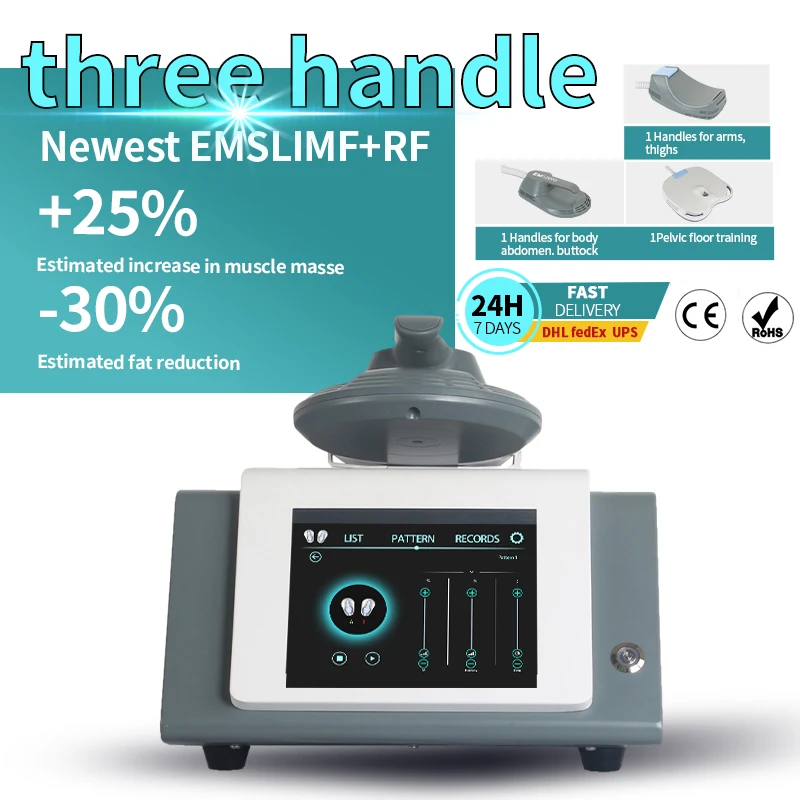 EMSSLIM NEO Muscle Stimulate Body Sculpting Machine Ems RF Electromagnetic Shaping Slimming Butt Portable Salon Professial
EMSSLIM NEO Muscle Stimulate Body Sculpting Machine Ems RF Electromagnetic Shaping Slimming Butt Portable Salon Professial