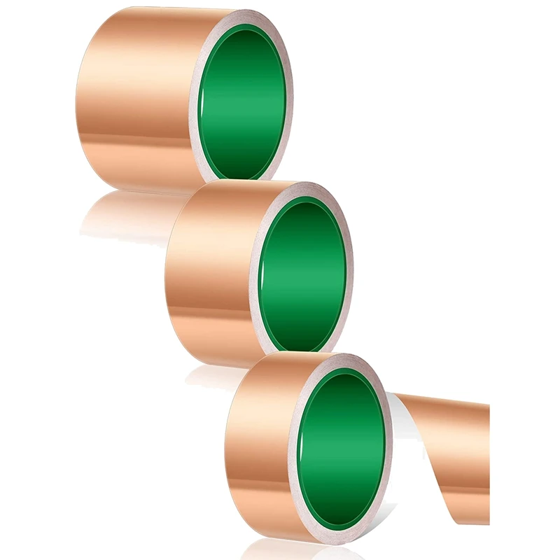 Copper Tape Copper Foil Tape Copper Adhesive Conductive Tape With Dual Conductive 2/3/4 Inch X 33 Ft
Copper Tape Copper Foil Tape Copper Adhesive Conductive Tape With Dual Conductive 2/3/4 Inch X 33 Ft